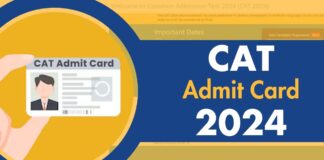 CAT Admit Card 2024